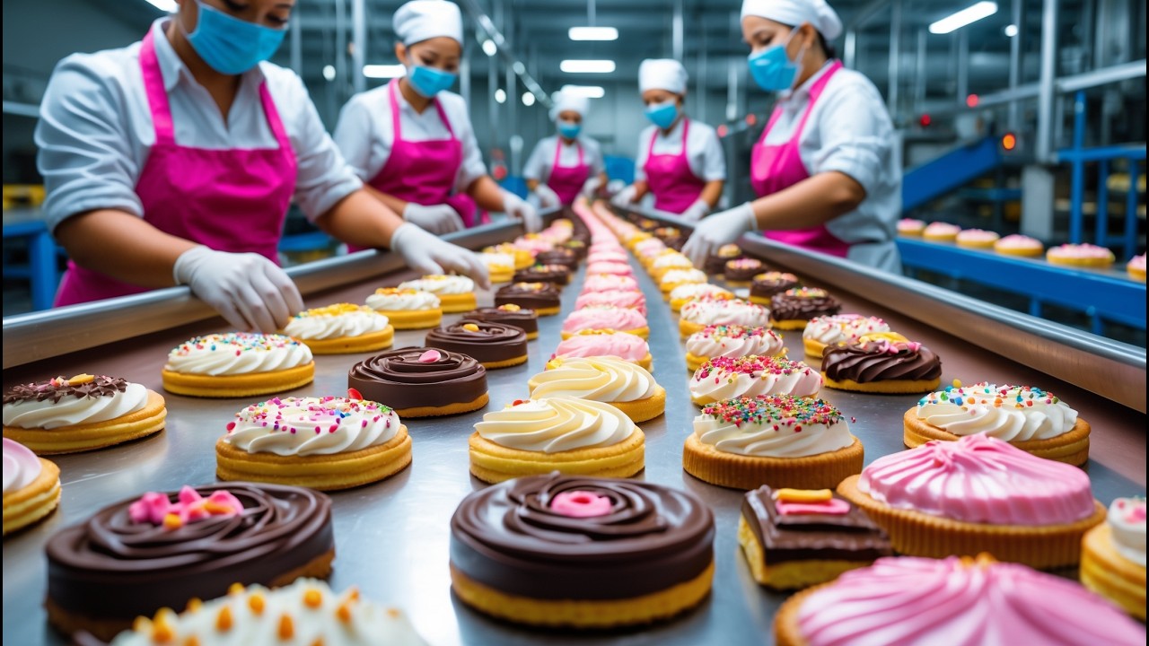 How Mega Factories Make Pastries at Incredible Speed!