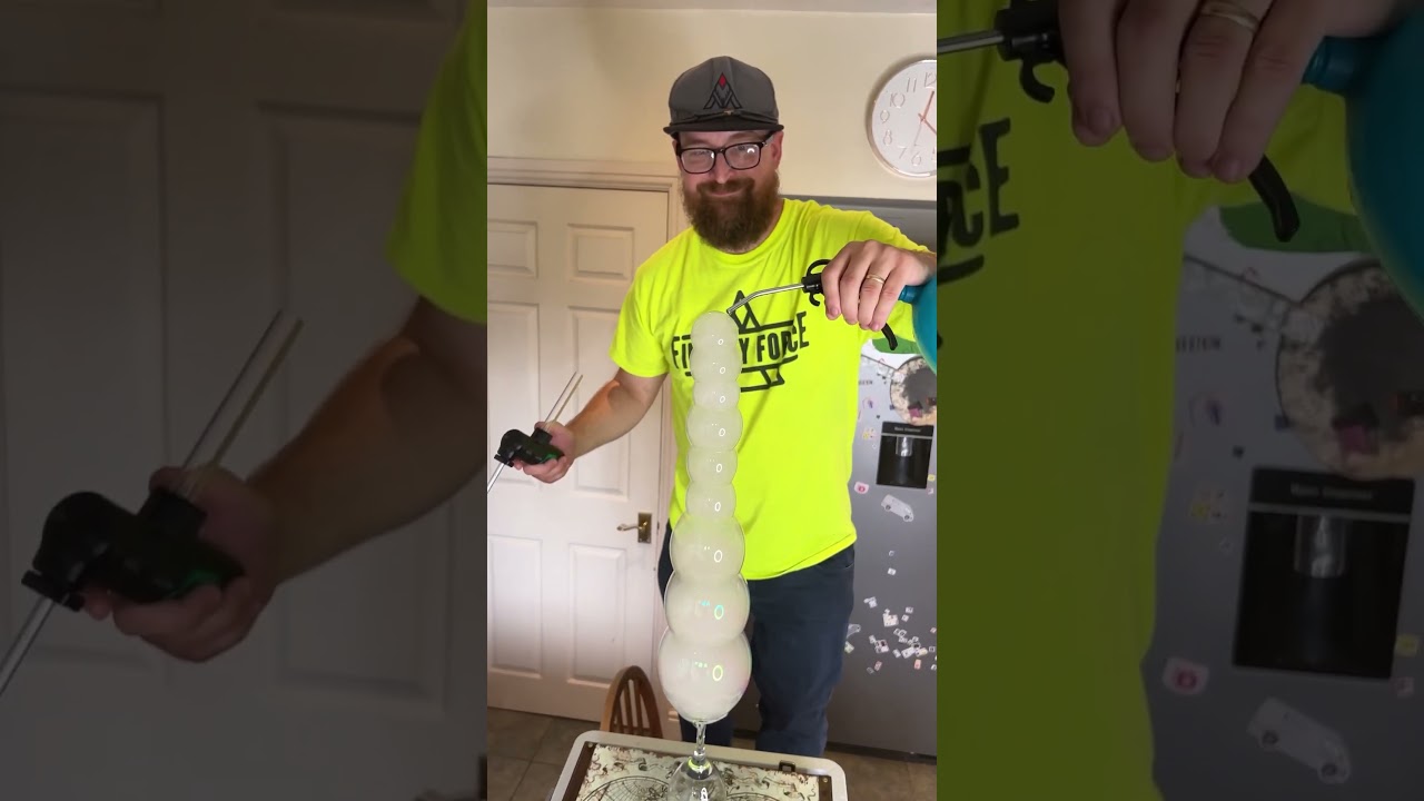 Bubble stacking world record