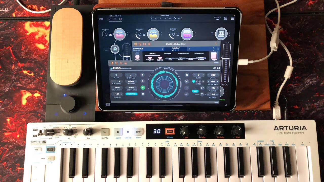 SWAM Strings & Brass - ENSO  - Drum Computer - Touché - AUM Session Tutorial