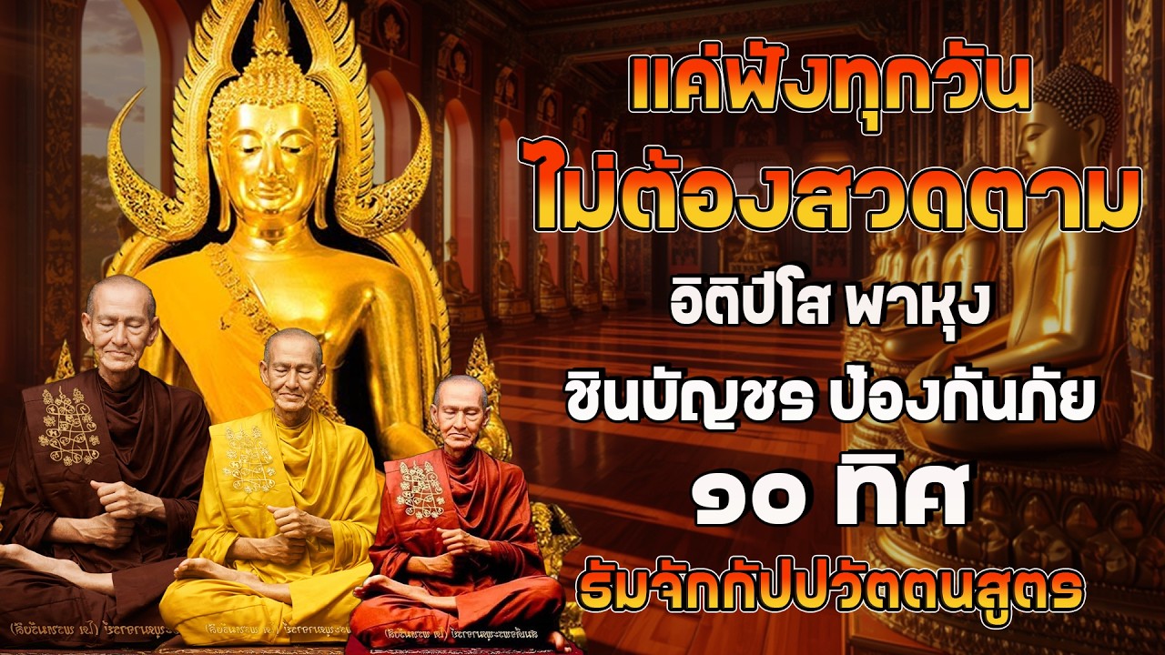 ติปิโส พาหุง ชินบัญชร ป้องกันภัย ๑๐ ทิศ I มหาเมตตาใหญ่ ยอดพระกัณฑ์ไตรปิฎก ธัมจักกัปปวัตตนสูตร
