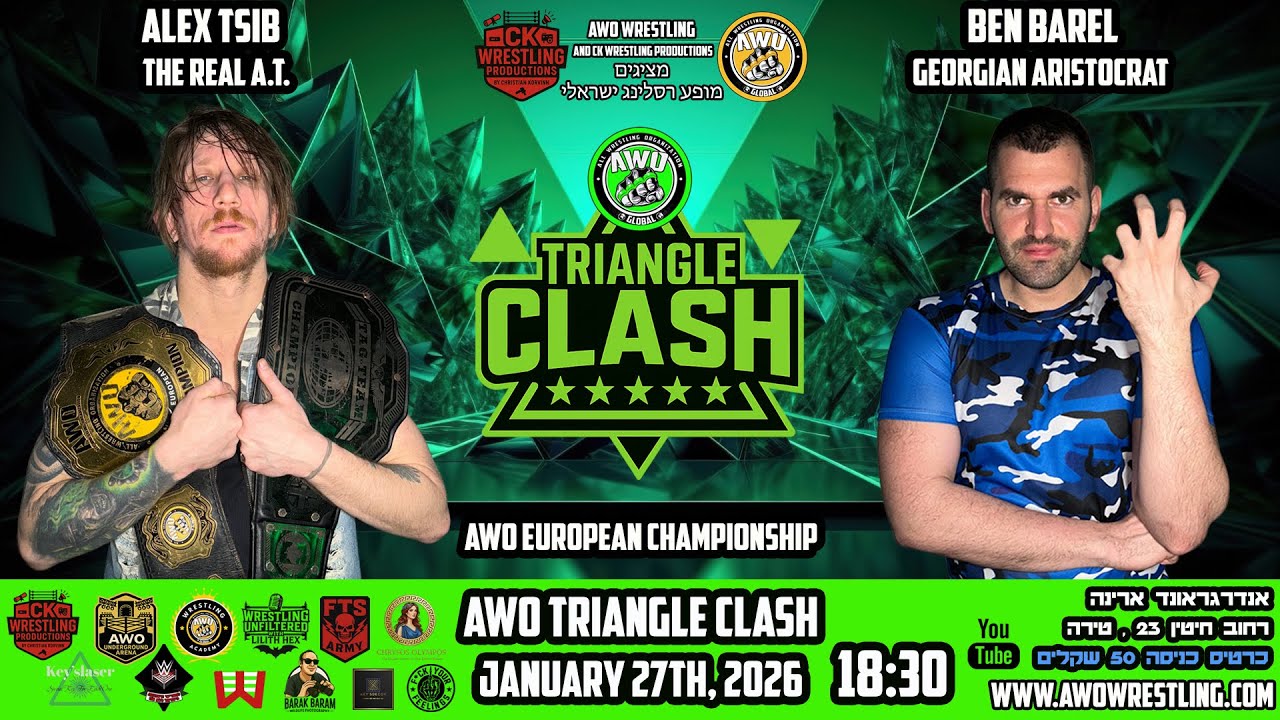 AWO Triangle Clash 2026 | Чемпионат Европы AWO | Алекс Циб (чемпион) против Бена Бареля