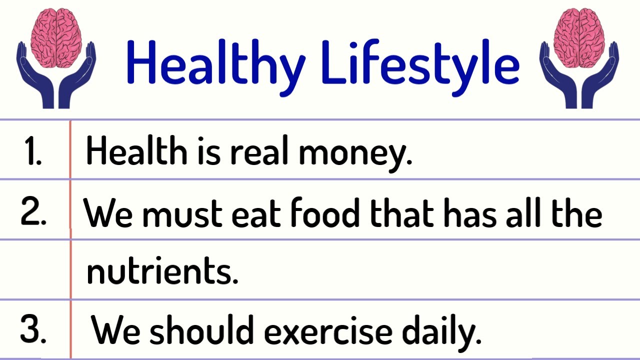 Healthy Life Essay 10 Lines || Healthy Life Essay in English