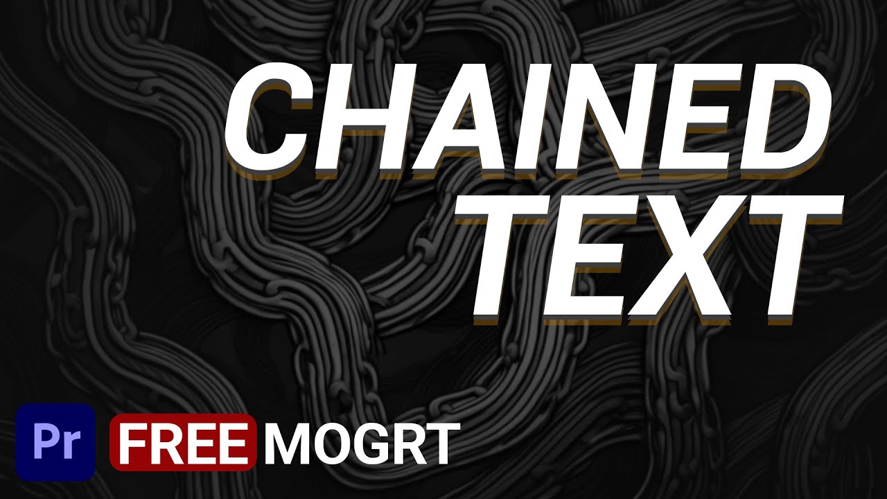 Chained Text and Chained Text Pro // MOGRT for Premiere Pro