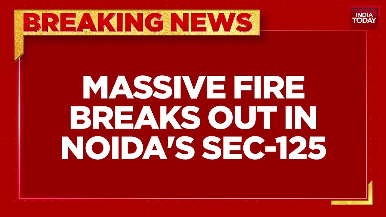 Breaking: Massive Fire Breaks Out In Noida Sector 125, Blaze Engulfs Multiple Shops; Rescue Opn On