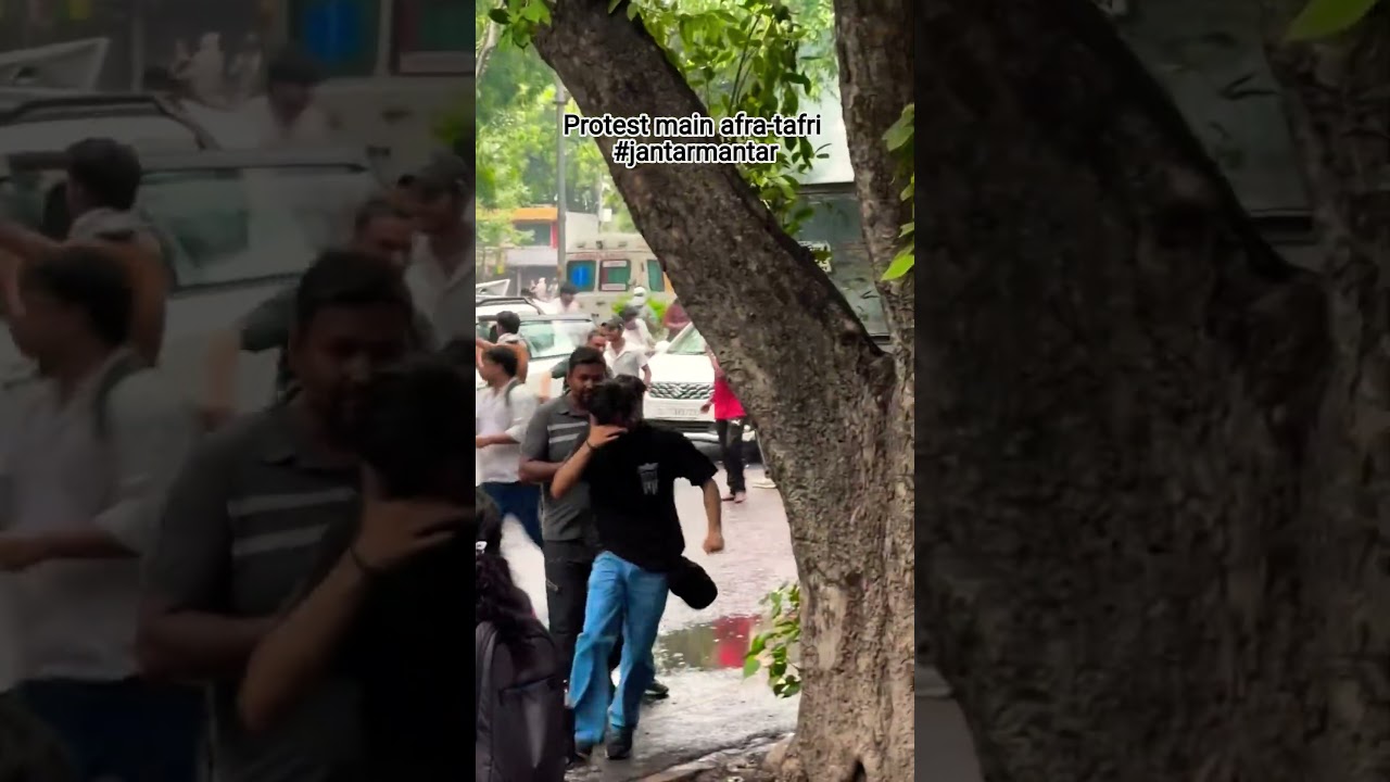 🚨 Jantar Mantar Protest Turns Chaotic? | Police & Protesters Clash | Ground Update #Shorts Delhi 🇮🇳