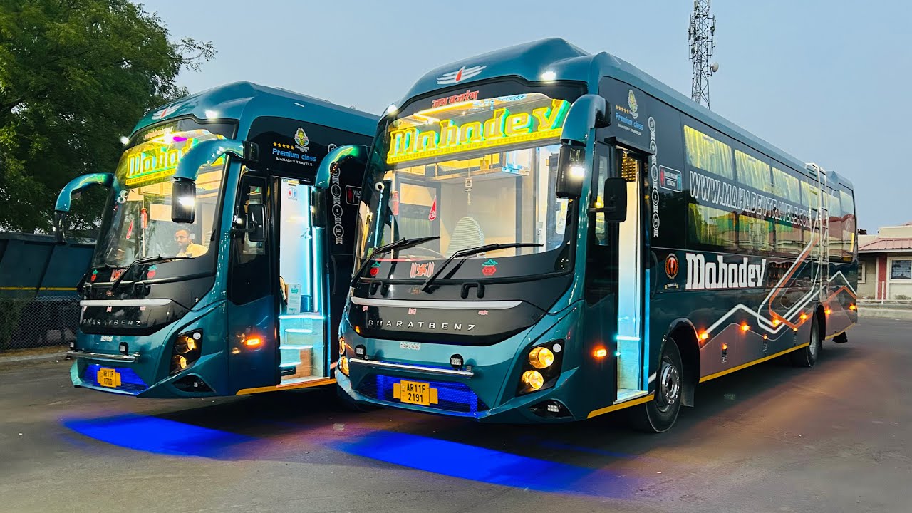 Delhi to Pune in Mahadev Travels AC Sleeper BharatBenz Brand New Bus (महादेव ट्रैवल्स स्लीपर बस)