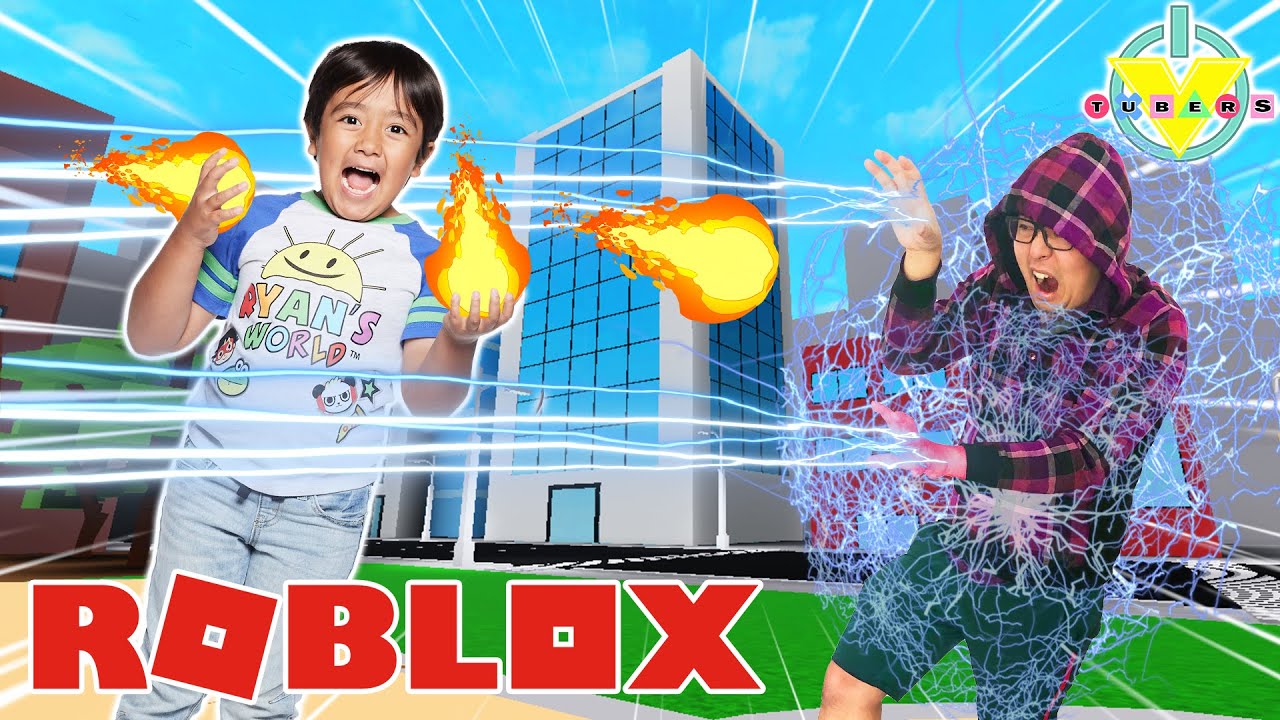 RYAN IS A HERO IN ROBLOX! Let&rsquo;s Play Roblox Age of Heroes with Ryan vs  Daddy!