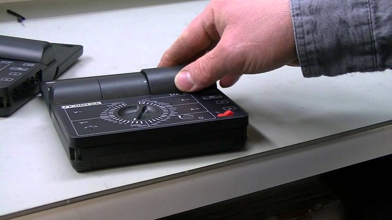 Removing the Battery Door on BBC Goerz Metrawatt Folding Multimeters
