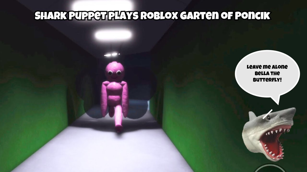 Shark Puppet играет в Roblox Garten of Poncik!