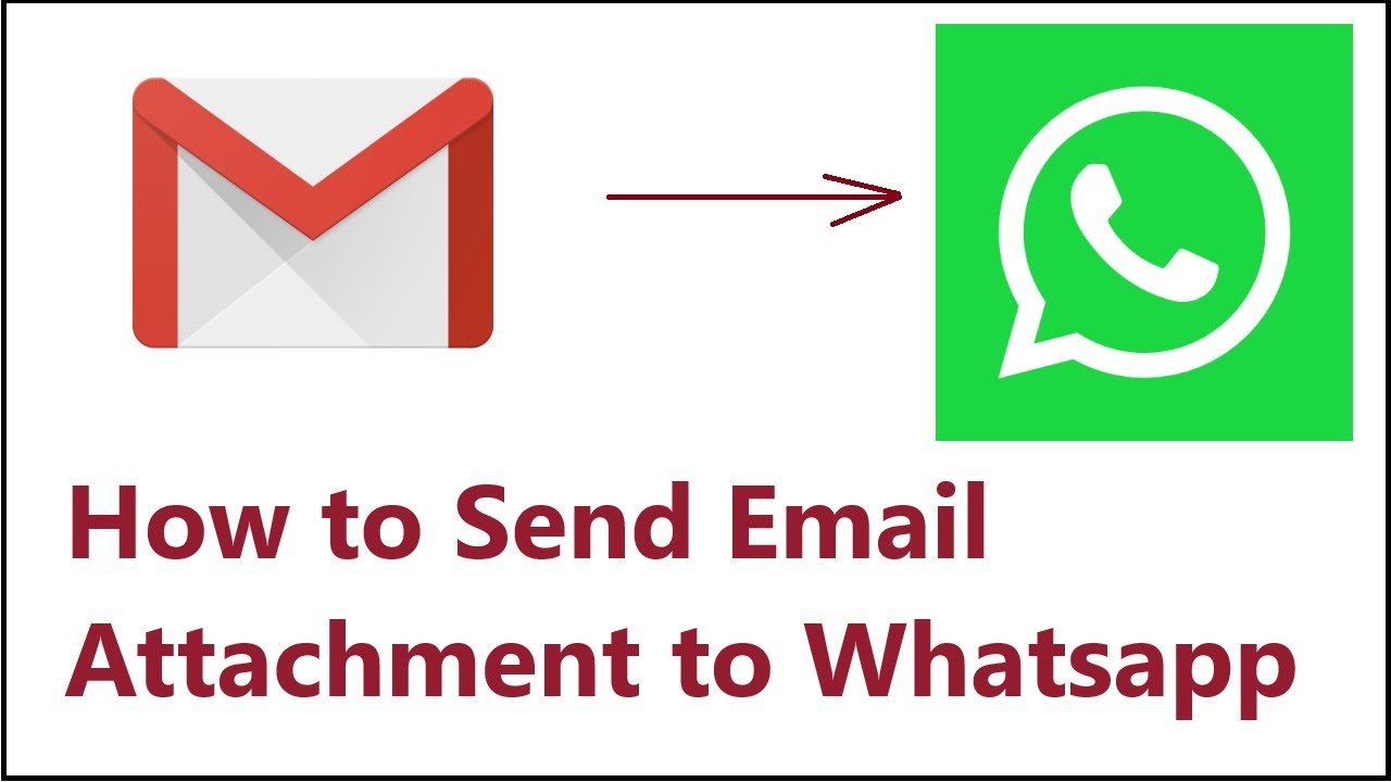 Как отправить вложение к электронному письму в WhatsApp