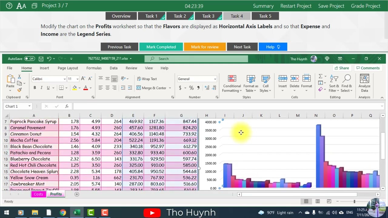 MOS Excel 365 2019 MO 200   Practice Exam 1 Training   Gmetrix   1000point