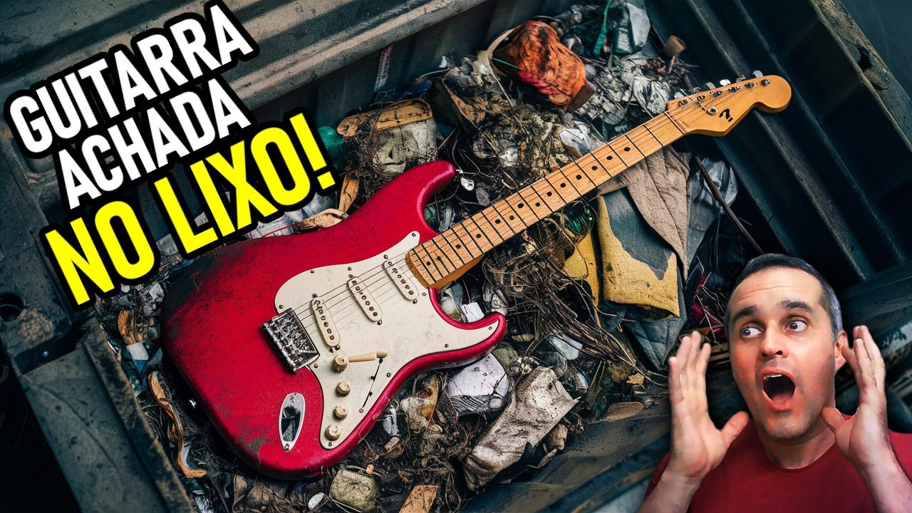 🔥Reformei uma guitarra achada no lixo!  Leopoldina Parte 1 (E305)