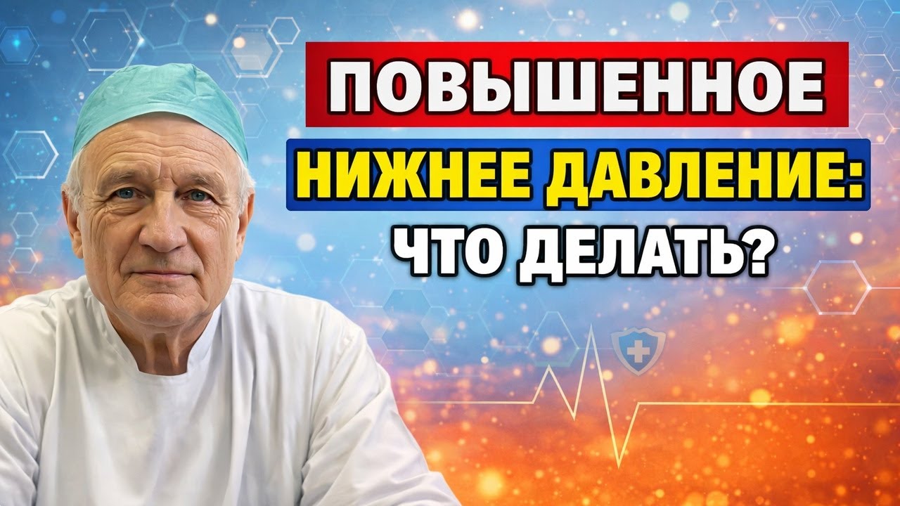Как СНИЗИТЬ Опасное нижнее ДАВЛЕНИЕ за 10 дней?