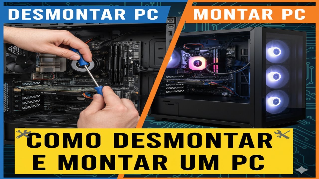 Curso de Montagem e Manutenção de Computadores - Aula 20 - Como Demontar e Montar o PC - 