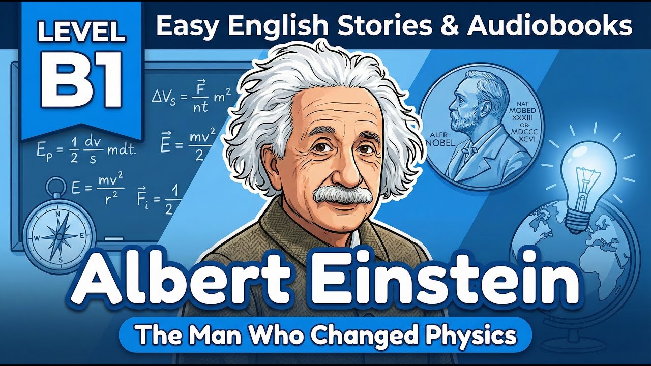 Albert Einstein | Learn English Through Story Level B1 | Graded Reader & Audiobook