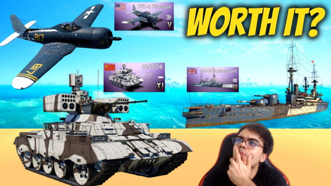 По-настоящему честный обзор новых сезонных наград War Thunder Mobile (QN506 и FR-1 Fireball)