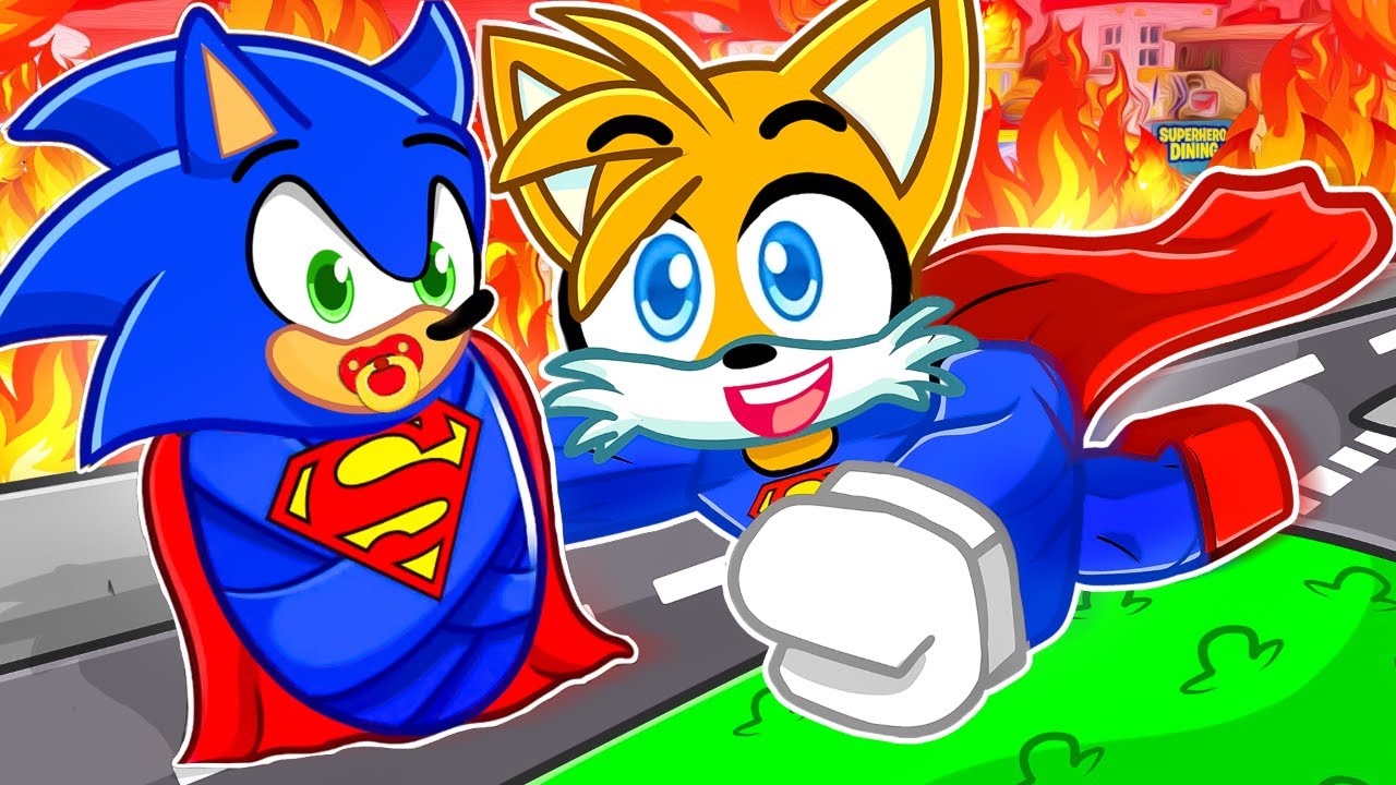 Sonic Born Into A SUPERHERO FAMILY In Roblox!