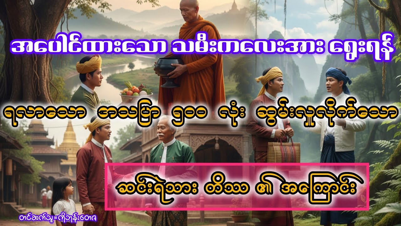 အပေါင်ထားသော သမီးကလေးကိုရွေးဖို့ အသပြာများရလာသော်လည်း အားလုံးကို ဆွမ်းကပ်လှူသော ဆင်းရဲသား တိဿ
