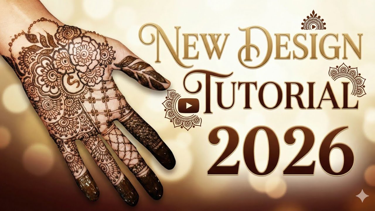 New Mehndi design tutorial l front hand design l simple and unique design 2026 #mehndi