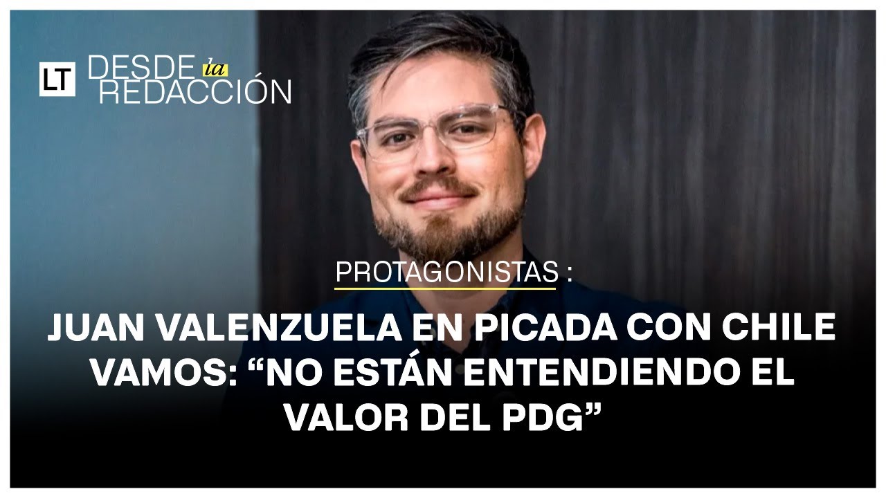 Juan Valenzuela en picada contra Chile Vamos: “No están entendiendo el valor del PDG”
