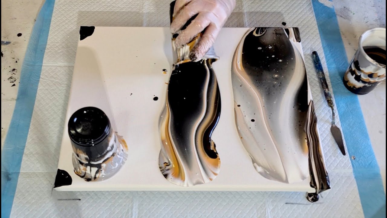 #998 The Secrets To Getting Great Cells When Using Metallic Acrylic Paint In Flip Cup Pours