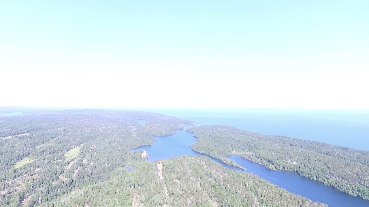 Isle Royal DJI drone 360 Chippewa Harbor