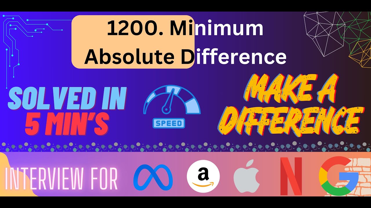 1200  Minimum Absolute Difference