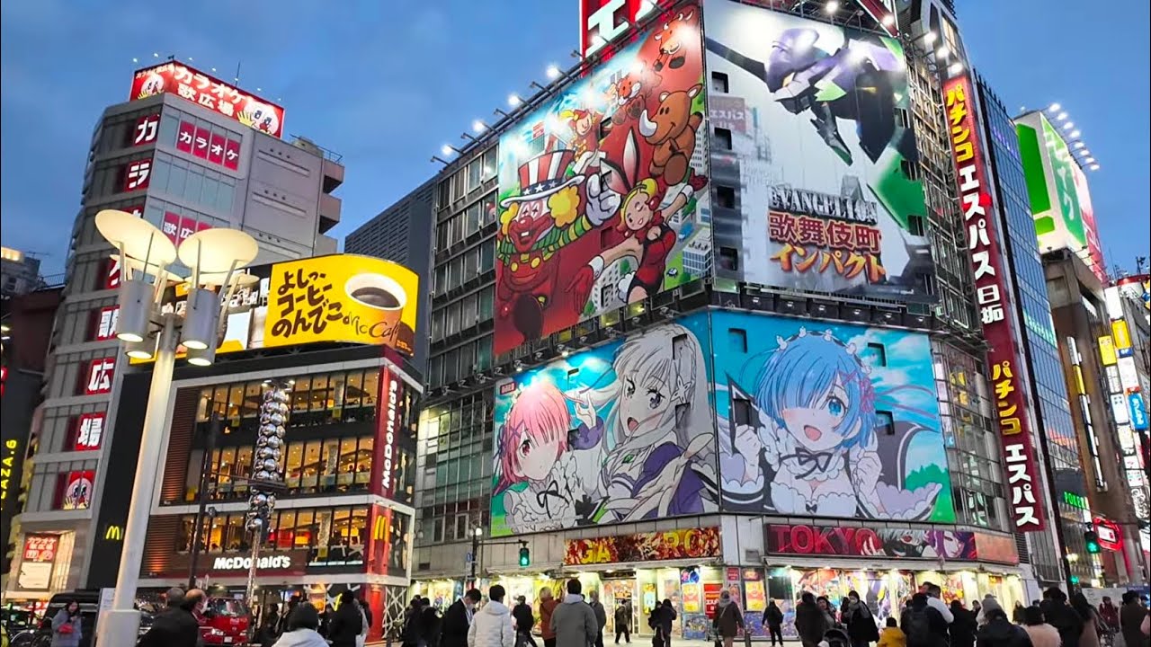 Tokyo, Japan 🇯🇵 4K Evening Walk - Okubo to Kabukicho