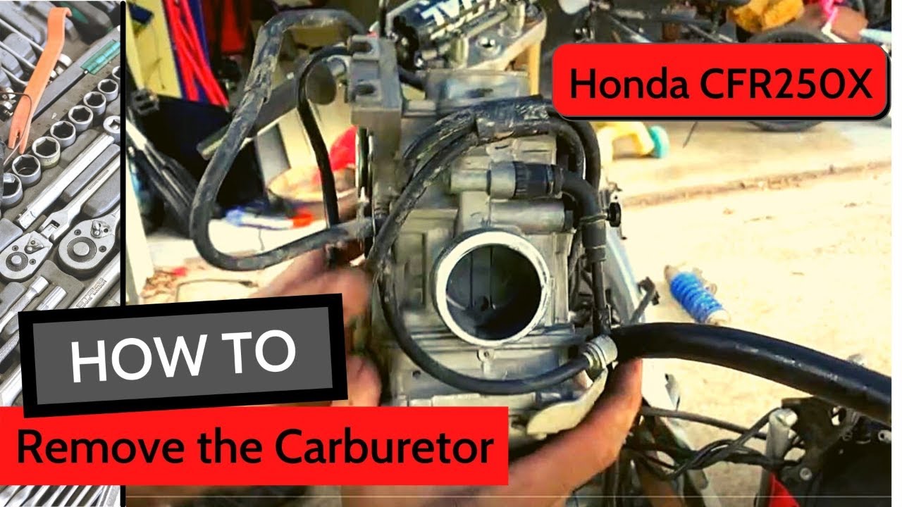 Honda CFR250X Carburetor removal | DIY Repair | FULL Disassemble and Reassemble