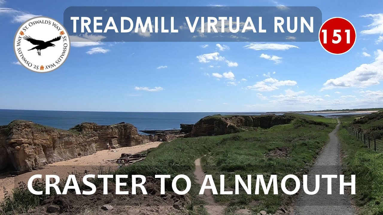 Treadmill Virtual Run 151: Craster to Alnmouth | St. Oswald's Way 6/16