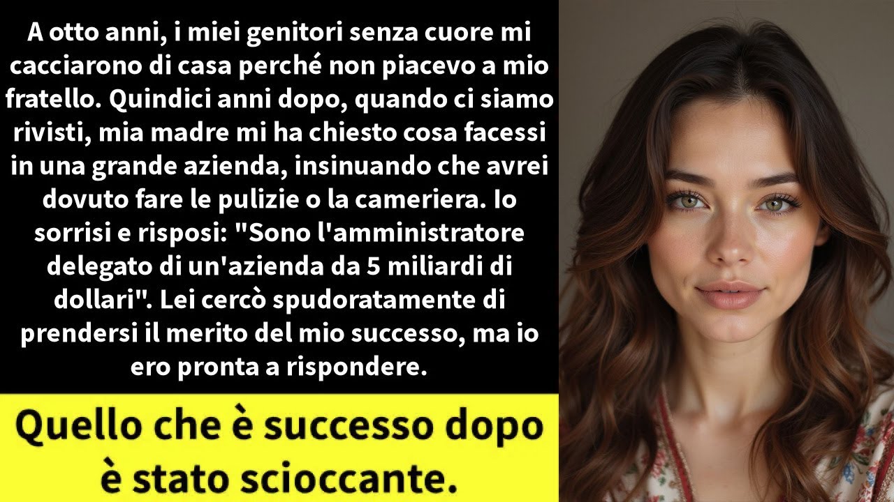 A otto anni, i miei genitori senza cuore mi cacciarono di casa perché non piacevo a mio fratello.