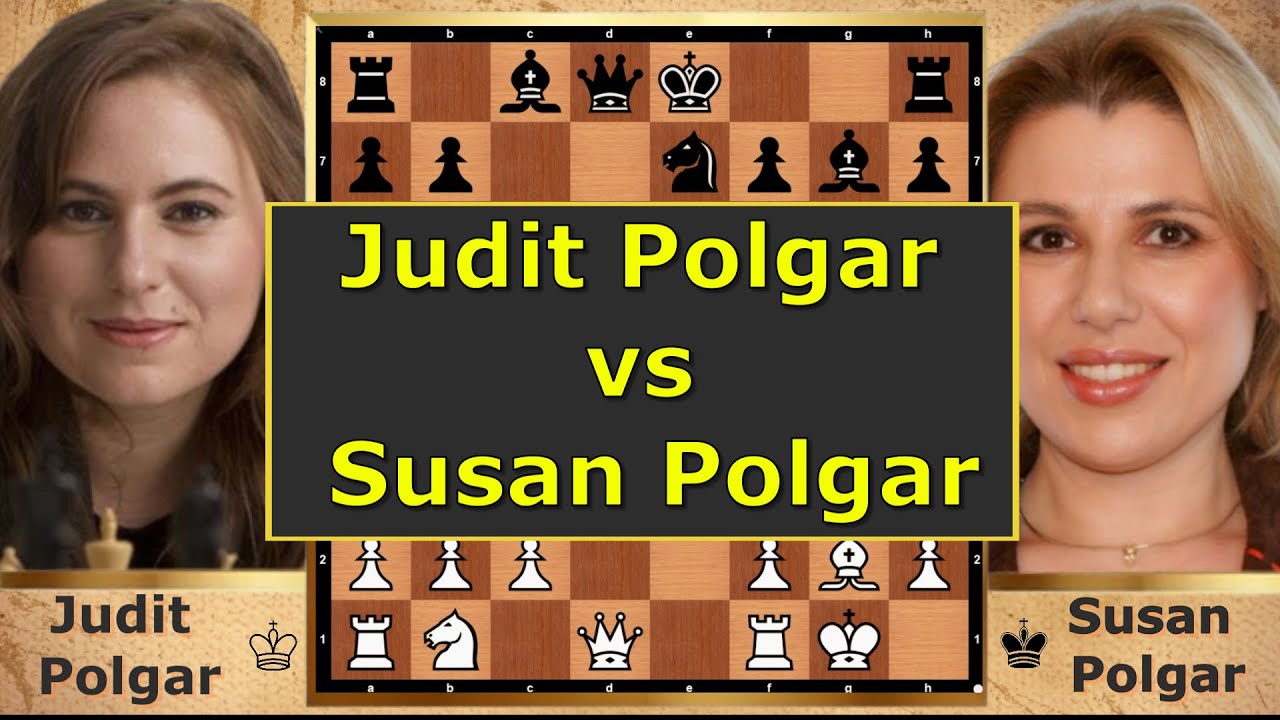 JUDIT POLGAR vs SUSAN POLGAR – Legendary Sister Showdown 🔥 #PolgarSisters #ChessLegends #RapidChess