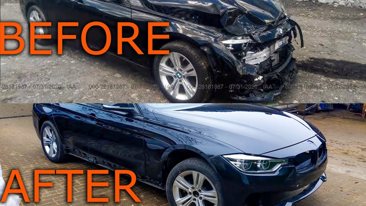 BMW 3 F30 Front End Repair in 40 Hours