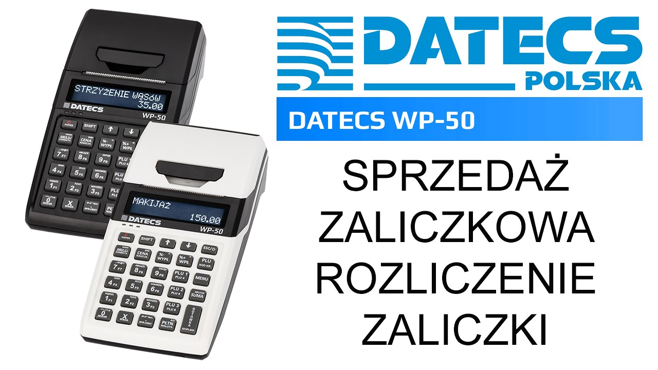 Jak w kasie fiskalnej DATECS WP-50 prowadzić sprzedaż zaliczkową i jak rozliczyć zaliczkę