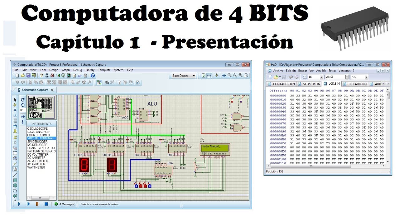 Computadora de 4 Bits  - Capítulo 1:  Presentación