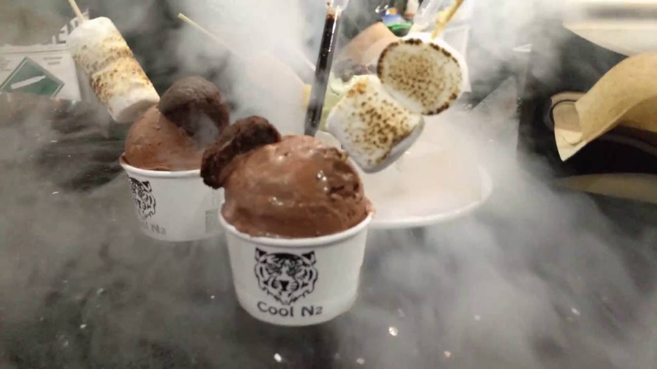 How to make Liquid Nitrogen Ice Cream at Cool N2