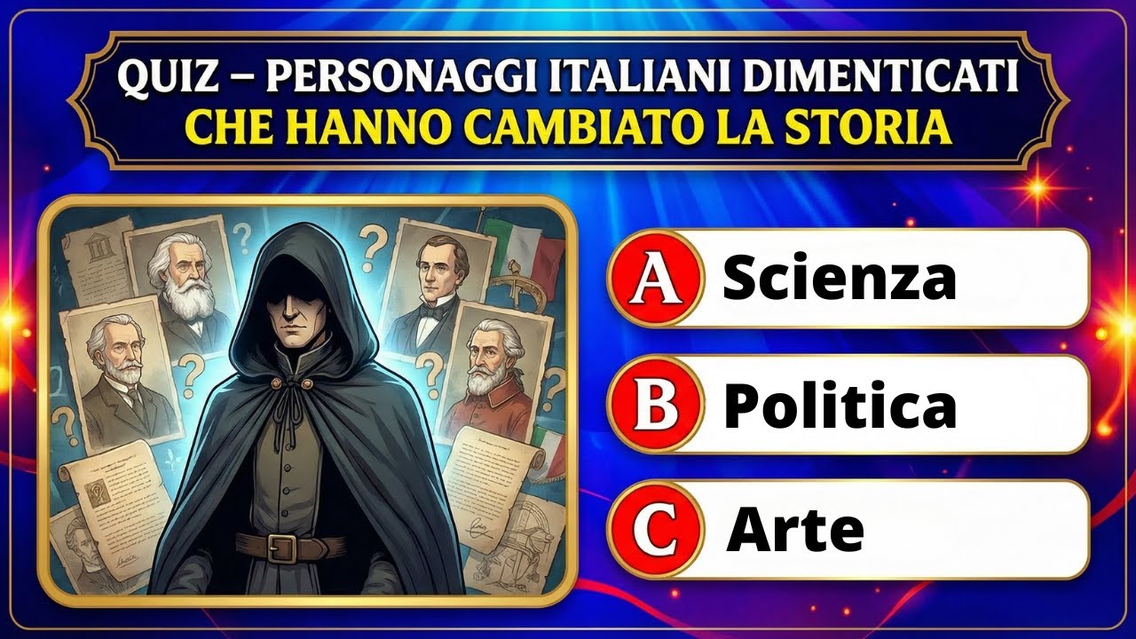 QUIZ  - Personaggi Italiani Dimenticati che Hanno Cambiato Storia