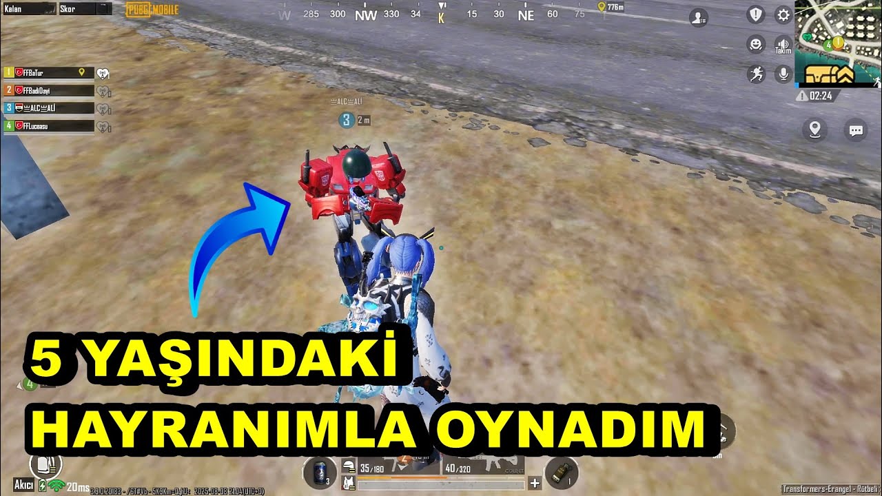 5 YAŞINDAKİ HAYRANIMLA OYNADIM ! BATUR GAME PUBG MOBİLE