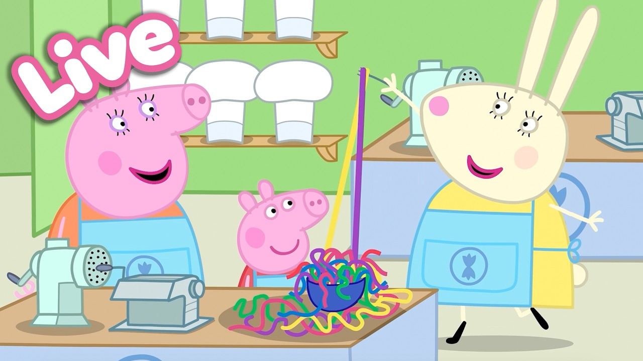 🍎 Peppa Pig Best Bites LIVE! 🐷 Peppa&rsquo;s Food & Cooking Moments |  Tales Full Episodes 24/7