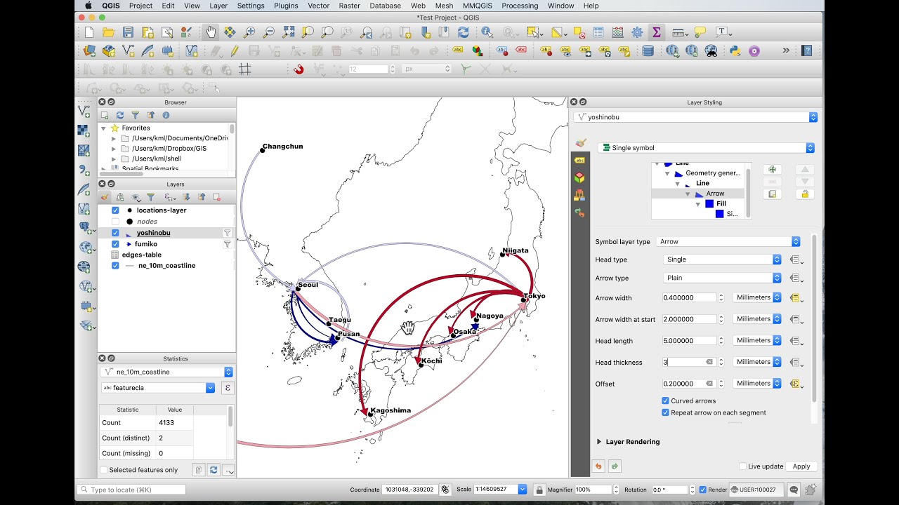 13 - QGIS 3.10 Tutorial - Flows and Network Visualization II - Simplifying Things