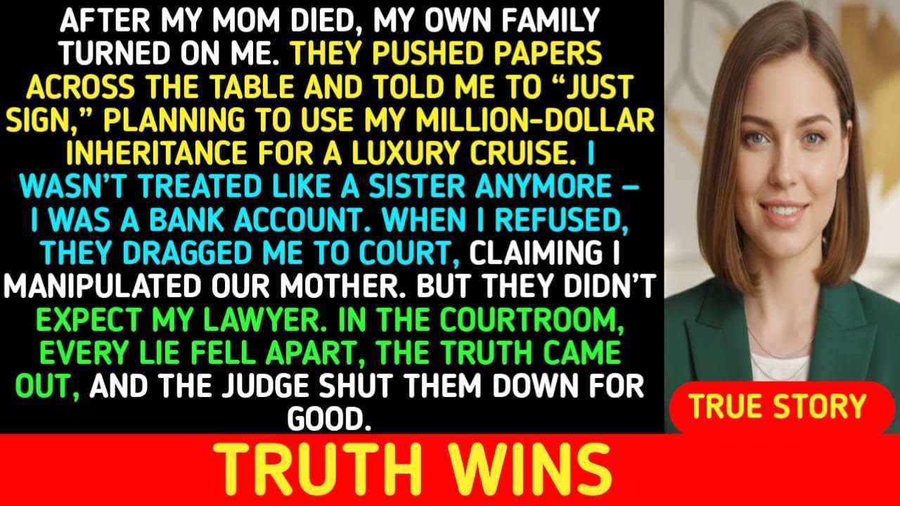 My Family Tried to Steal My $1M Inheritance to Fund a Luxury Cruise – My Lawyer Destroyed Them in...