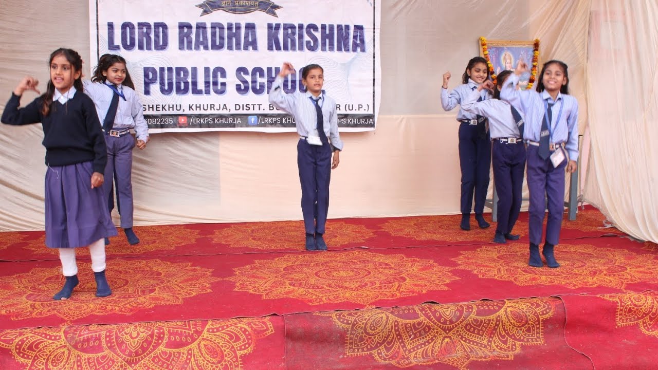 Bam bam bole masti me dole Dance performed by junior students @lrkpskhurja  #annualfunction #school 