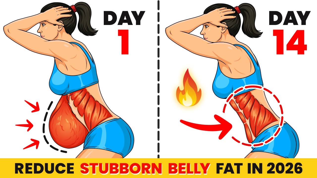 Lose Stubborn Belly Fat Quickly ➜ 5-Min Standing Workout 🔥 No Jumping Abs Reduce Fat In 2026