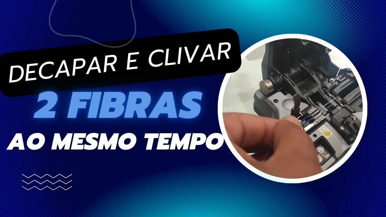 Máquina de Fusão - FUJIKURA 42S, decapando e clivando 2 fibras ao mesmo tempo 😱😱😱!!!