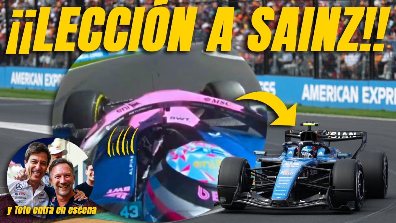 ¡LA LECCIÓN DE COLAPINTO A SAINZ EN AUSTRALIA EXPLICADA! ¿TOTO WOLFF Y HORNER PUGNAN POR ALPINE?