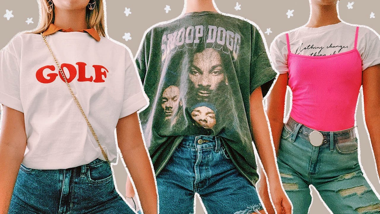 10 EASY WAYS TO STYLE A T-SHIRT