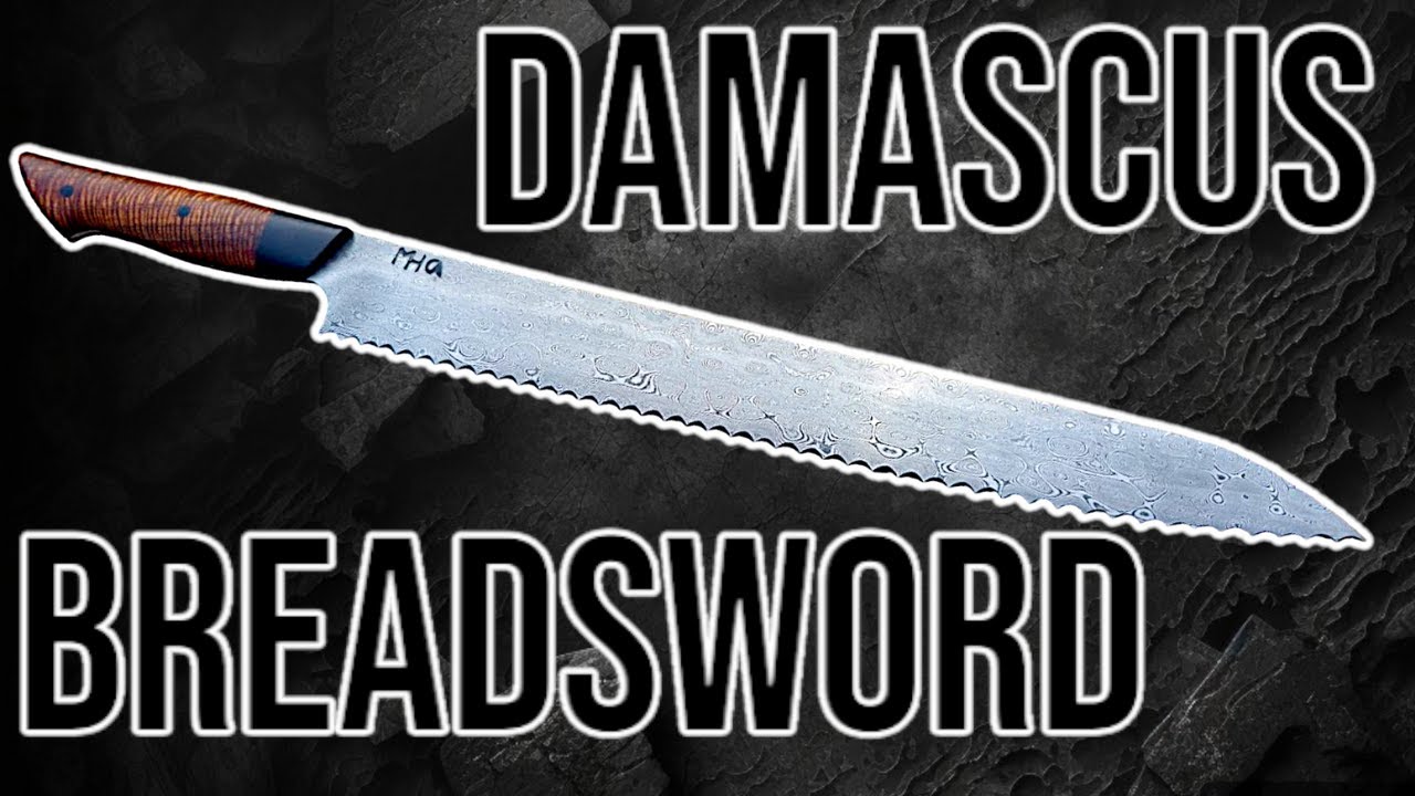 Forging a Breadsword - 300 Layer Raindrop Damascus | Martin Huber Knives
