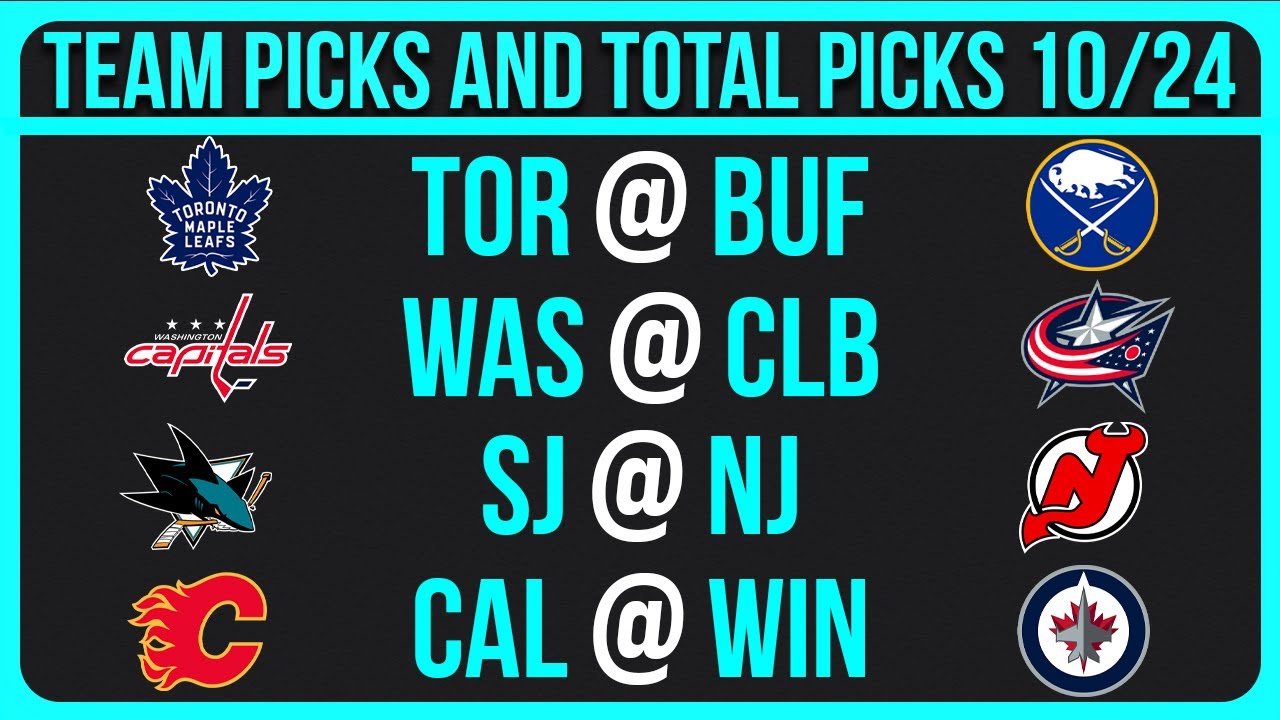 FREE NHL Picks Today 10/24/25 NHL Picks and Predictions