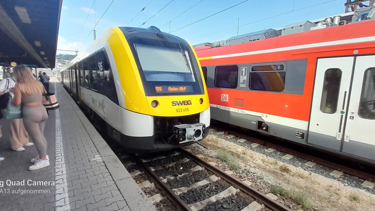 Mit dem SWEG Lint 54 Br 622 als RS 5 mit Fetten Sound und 140 Km/h Von Aalen Hbf nach Ulm Hbf