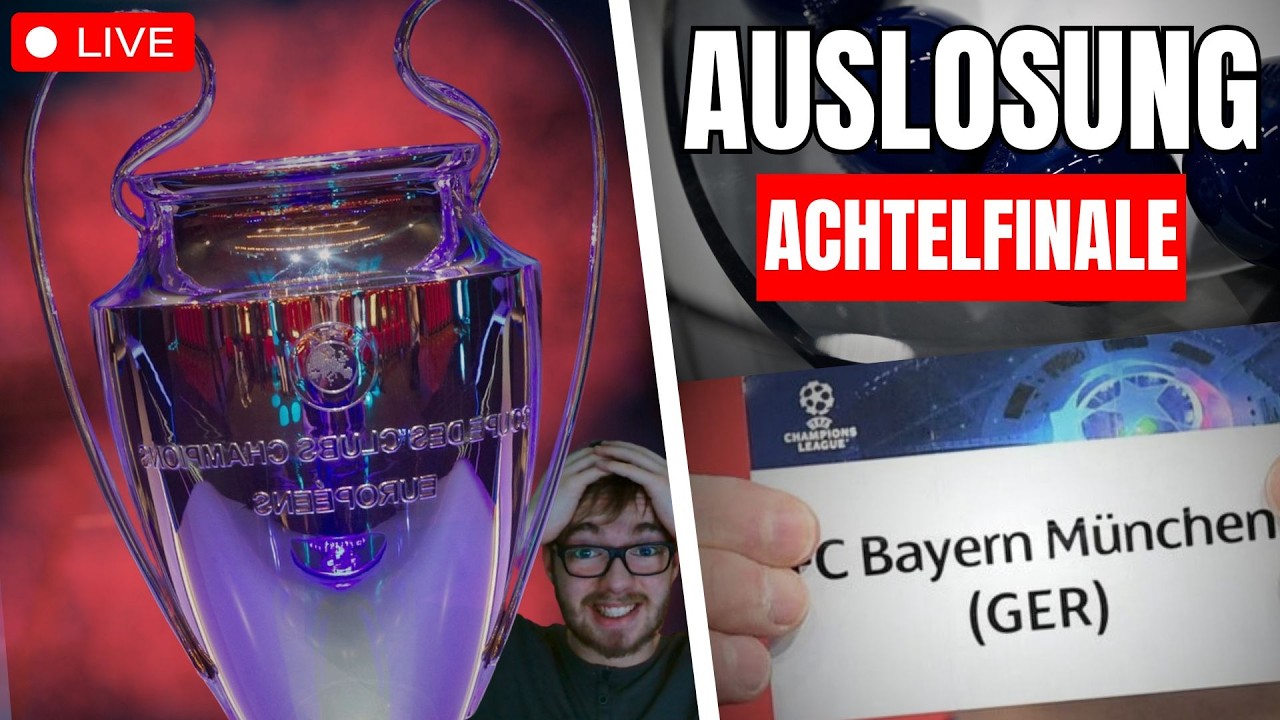 Champions League Auslosung Achtelfinale & K.O. - Phase 2025/2026 / LIVE